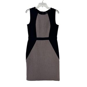 Ann Taylor Dress Black Plaid Office Business Workwear Cocktail Party Chic Size 8